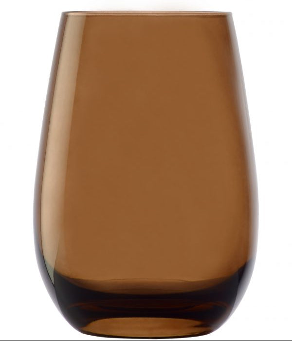 Tumbler - 470ml, Elements, Brown from Stolzle. made out of Glass and sold in boxes of 6. Hospitality quality at wholesale price with The Flying Fork!