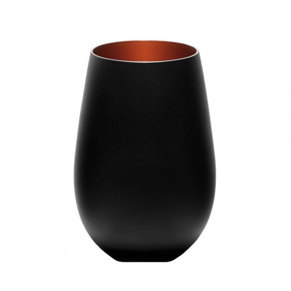 Tumbler - 465ml, Olympic, Matt Black-Bronze from Stolzle. made out of Glass and sold in boxes of 24. Hospitality quality at wholesale price with The Flying Fork!