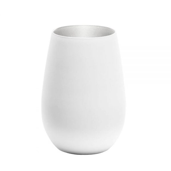 Tumbler - 465ml, Olympic, Matt White-Silver from Stolzle. made out of Glass and sold in boxes of 24. Hospitality quality at wholesale price with The Flying Fork!
