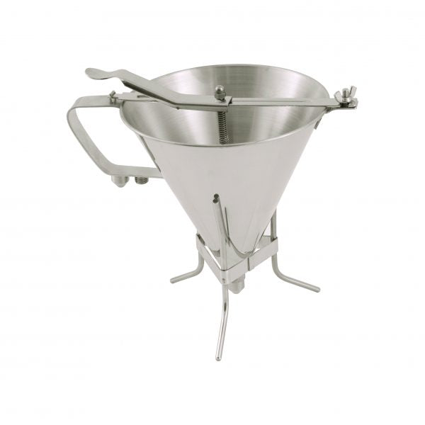 Confectionary Funnel - with Stand, 1.9Lt from De Buyer. made out of Stainless Steel and sold in boxes of 1. Hospitality quality at wholesale price with The Flying Fork!