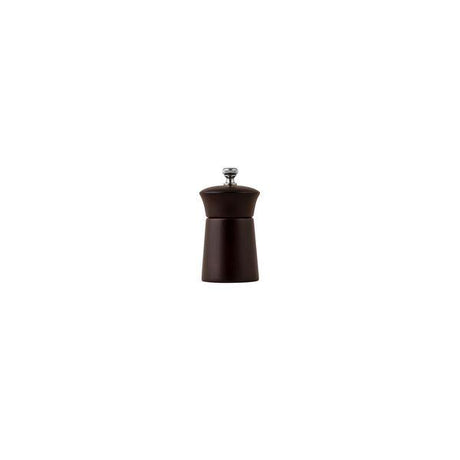 Salt/Pepper Grinder - Dark, 75Mm, Evo from Moda. made out of Wood and sold in boxes of 1. Hospitality quality at wholesale price with The Flying Fork!
