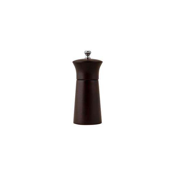 Salt/Pepper Grinder - Dark, 120Mm, Evo from Moda. made out of Wood and sold in boxes of 1. Hospitality quality at wholesale price with The Flying Fork!