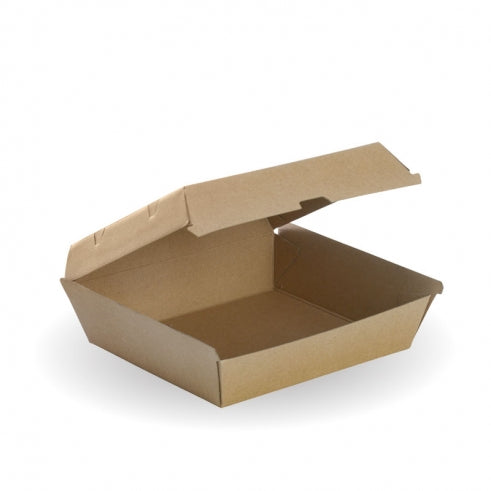 Dinner Box - 178x160x80mm - box of 150 from BioPak. Compostable, made out of FSC�� certified paper and sold in boxes of 1. Hospitality quality at wholesale price with The Flying Fork!