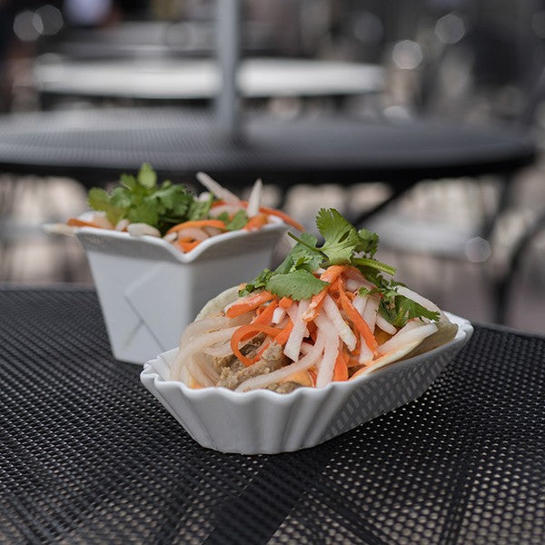 Paper Look Hot Dog Plate - 215 x 100mm, Fortessa Food Truck: Pack of 4