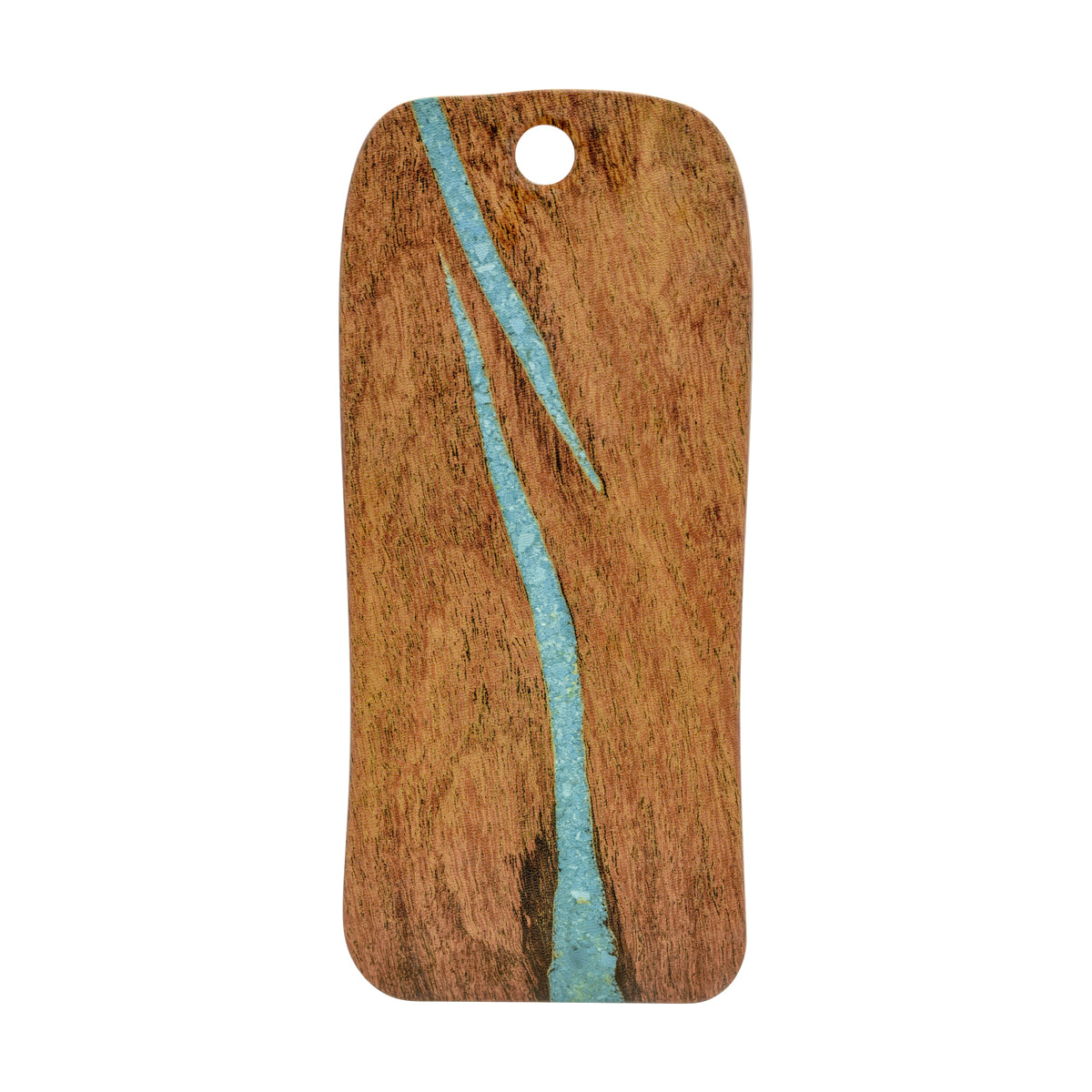 Rectangular Board - 511x228mm, Lapis, Cherry with Turquoise from Cheforward. Sold in boxes of 6. Hospitality quality at wholesale price with The Flying Fork!