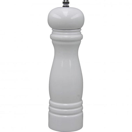 Salt-Pepper Mill - 215mm, Tempo, White Wood Ceramic from Chef Inox. made out of Wood and sold in boxes of 1. Hospitality quality at wholesale price with The Flying Fork! 