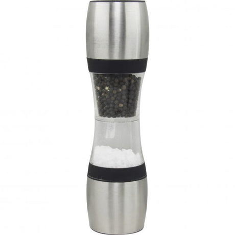 Salt-Pepper Mill - 230mm, Dual, Acyrlic Ceramic from Chef Inox. made out of Acrylic and sold in boxes of 1. Hospitality quality at wholesale price with The Flying Fork!