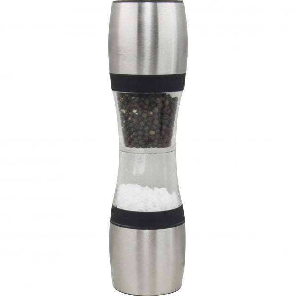 Salt-Pepper Mill - 230mm, Dual, Acyrlic Ceramic from Chef Inox. made out of Acrylic and sold in boxes of 1. Hospitality quality at wholesale price with The Flying Fork!
