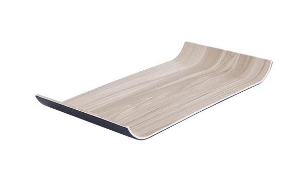 Echo Tray - 325x176mm, Black-Birch from Zicco. made out of Melamine and sold in boxes of 1. Hospitality quality at wholesale price with The Flying Fork!