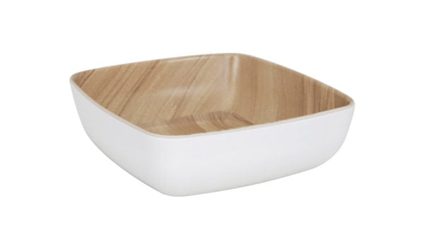 Echo Square Bowl - 165x165x55mm, White-Birch from Zicco. made out of Melamine and sold in boxes of 1. Hospitality quality at wholesale price with The Flying Fork!