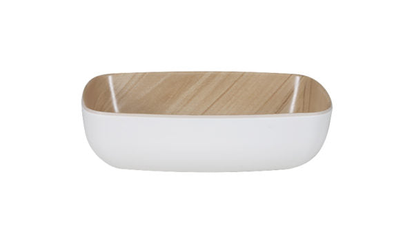 Echo Long Bowl - 176x108x55mm, White-Birch from Zicco. made out of Melamine and sold in boxes of 1. Hospitality quality at wholesale price with The Flying Fork!
