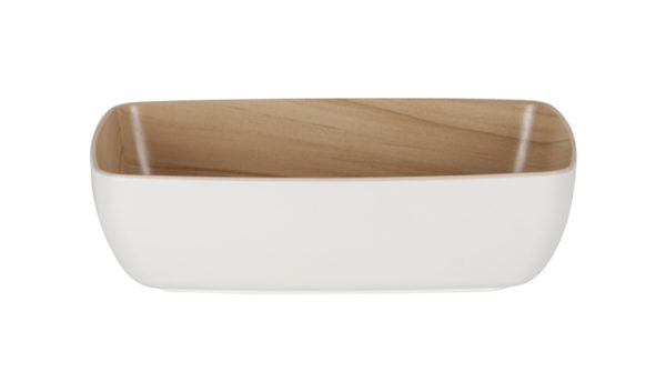 Echo Long Bowl - 265x162x75mm, White-Birch from Zicco. made out of Melamine and sold in boxes of 1. Hospitality quality at wholesale price with The Flying Fork!