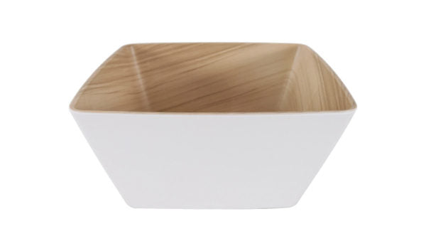 Echo Square Bowl - 250x250x120mm, White-Birch from Zicco. made out of Melamine and sold in boxes of 1. Hospitality quality at wholesale price with The Flying Fork!