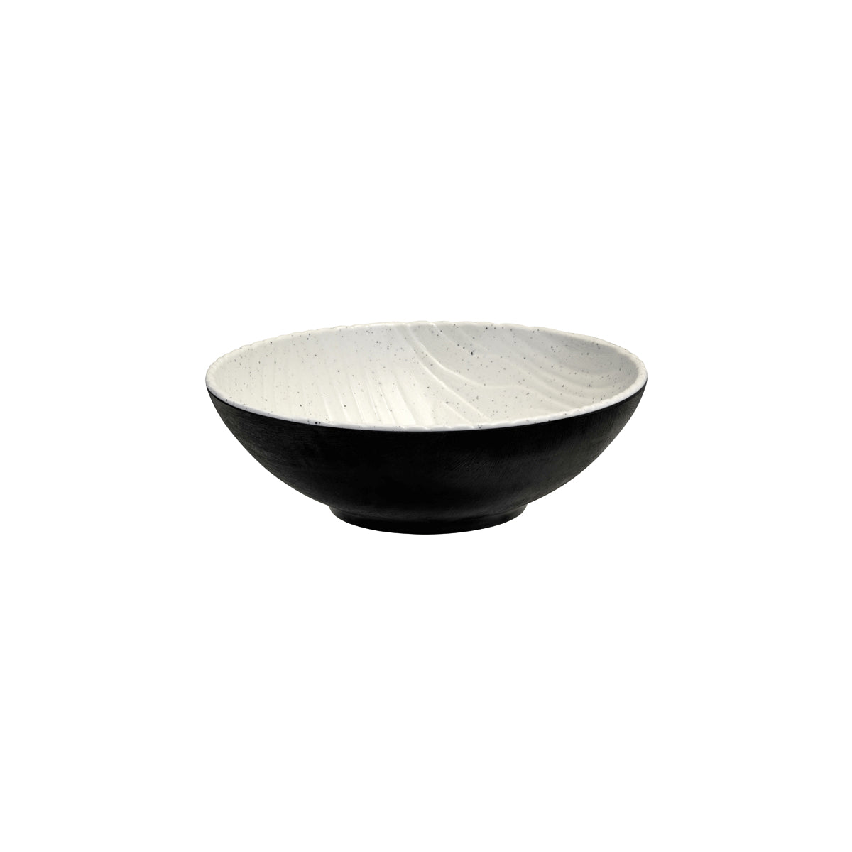 Round Bowlstone - 254mm, Transform, Natural-Black from Cheforward. Sold in boxes of 6. Hospitality quality at wholesale price with The Flying Fork!