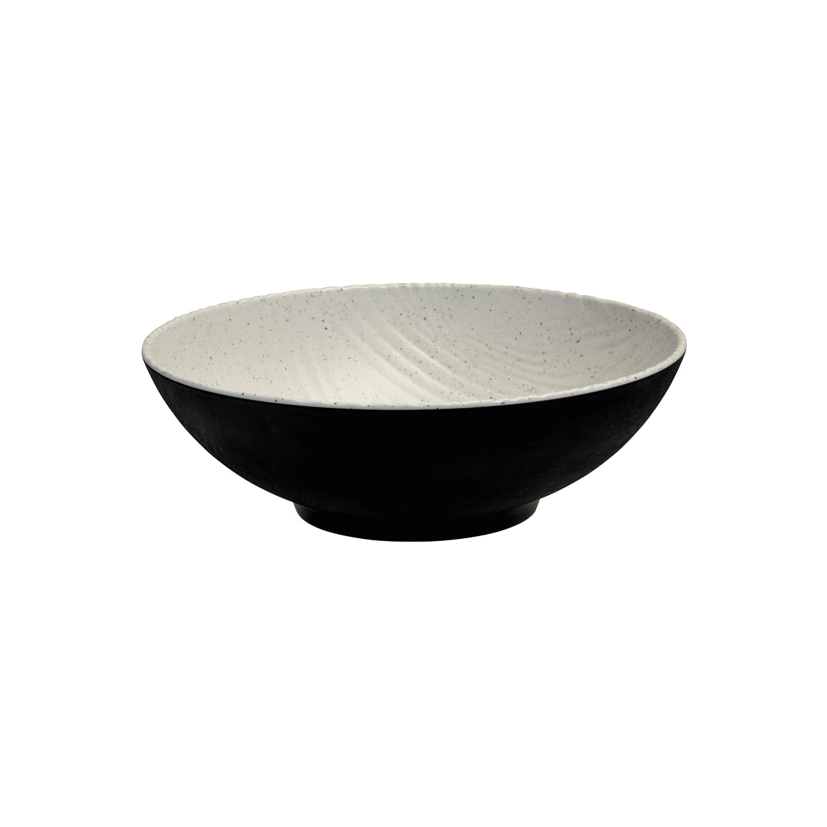 Round Bowlstone - 330mm, Transform, Natural-Black from Cheforward. Sold in boxes of 3. Hospitality quality at wholesale price with The Flying Fork!