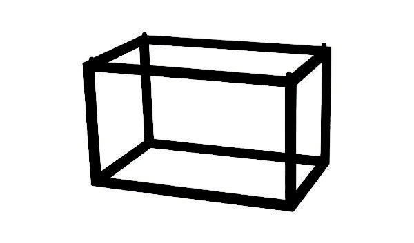 Metal Stand - GN 1-4, 165x162x160Mm, Form, Black from Zicco. made out of Metal and sold in boxes of 1. Hospitality quality at wholesale price with The Flying Fork!