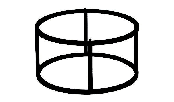 Round Metal Stand - 285x160mm, Form, Black from Zicco. made out of Metal and sold in boxes of 1. Hospitality quality at wholesale price with The Flying Fork!