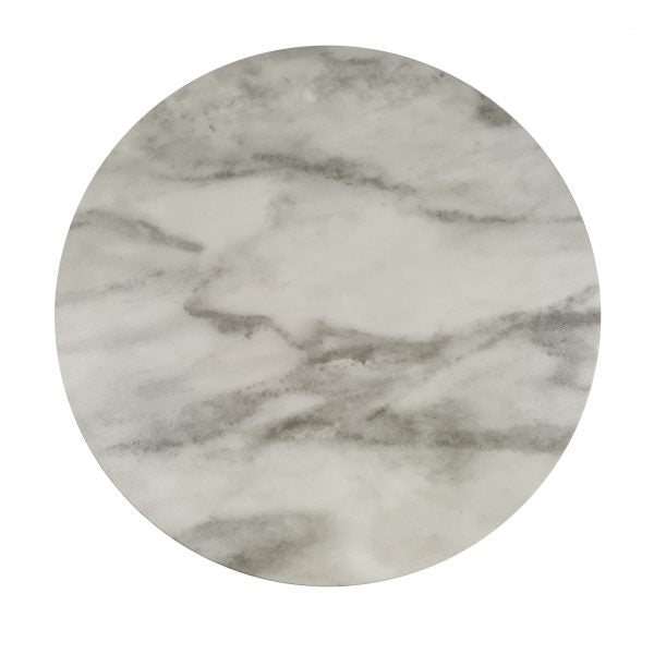 Round Melamine Board - 310mm, Marble Effect from Chef Inox. made out of Melamine and sold in boxes of 1. Hospitality quality at wholesale price with The Flying Fork!