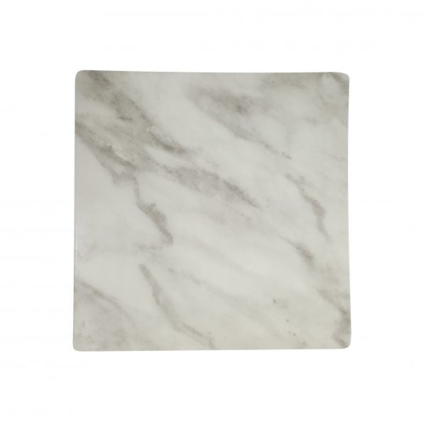 Square Melamine Board - 255x255mm, Marble Effect from Chef Inox. made out of Melamine and sold in boxes of 1. Hospitality quality at wholesale price with The Flying Fork!