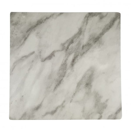 Square Melamine Board - 310x310mm, Marble Effect from Chef Inox. made out of Melamine and sold in boxes of 1. Hospitality quality at wholesale price with The Flying Fork!