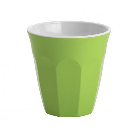 Tumbler - 90mm, 300ml, Gelato, Lime Green-White from Jab. made out of Melamine and sold in boxes of 12. Hospitality quality at wholesale price with The Flying Fork!