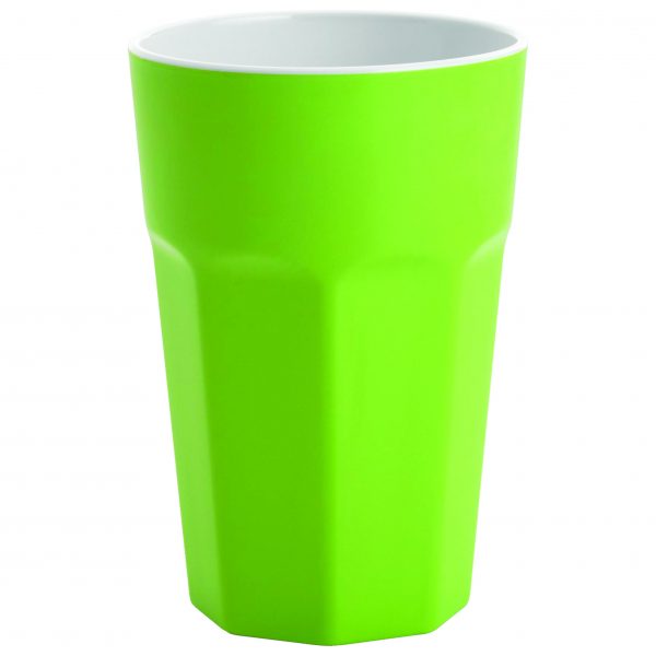 Tumbler (Sts0519) - 135mm, 500ml, Gelato, Lime Green-White from Jab. made out of Melamine and sold in boxes of 12. Hospitality quality at wholesale price with The Flying Fork!