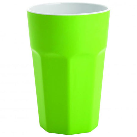 Tumbler (Sts0519) - 135mm, 500ml, Gelato, Lime Green-White from Jab. made out of Melamine and sold in boxes of 12. Hospitality quality at wholesale price with The Flying Fork!