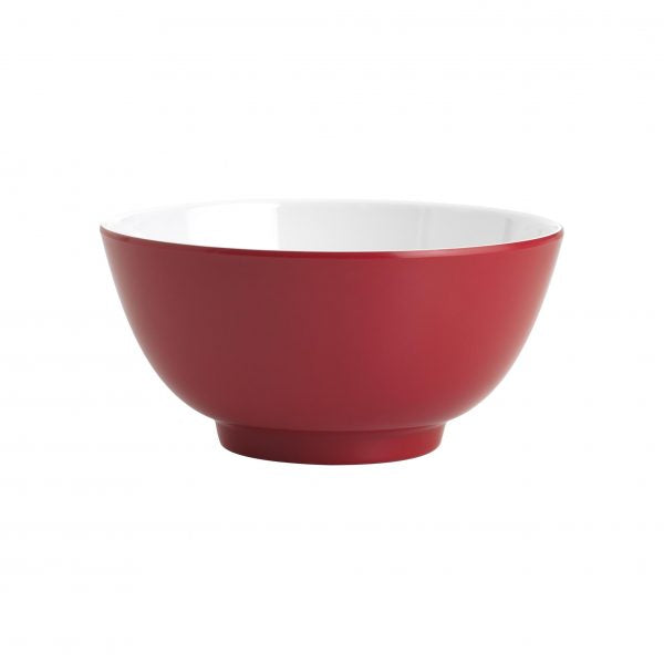 Cereal Bowl - 150mm, Gelato, Red-White from Jab. Unbreakable, made out of Melamine and sold in boxes of 6. Hospitality quality at wholesale price with The Flying Fork!