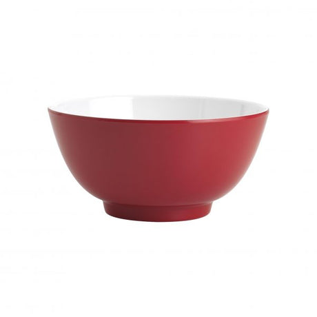 Cereal Bowl - 150mm, Gelato, Red-White from Jab. Unbreakable, made out of Melamine and sold in boxes of 6. Hospitality quality at wholesale price with The Flying Fork!