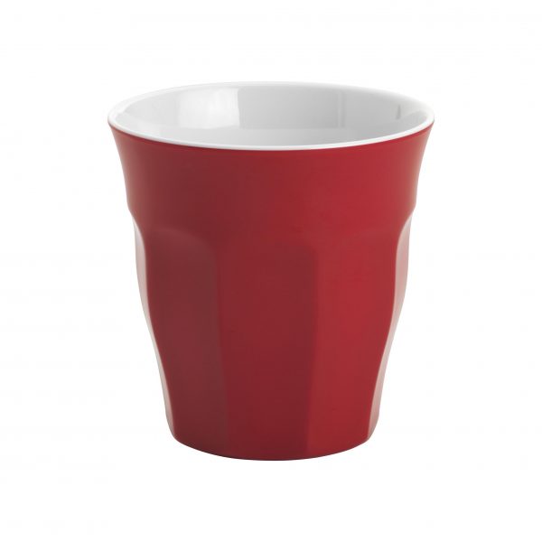 Espresso Cup - 75mm, Gelato, Red-White 200ml, Gelato, Red-White from Jab. made out of Melamine and sold in boxes of 12. Hospitality quality at wholesale price with The Flying Fork!