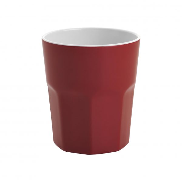 Tumbler - 100mm, Gelato, Red-White 410ml, Gelato, Red-White from Jab. made out of Melamine and sold in boxes of 12. Hospitality quality at wholesale price with The Flying Fork!