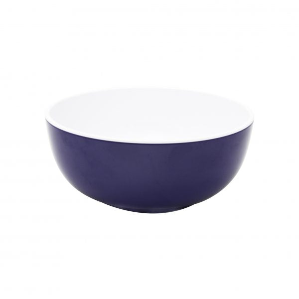 Round Bowl - 150x60mm, Gelato, Navy Blue-White Blue from Jab. Unbreakable, made out of Melamine and sold in boxes of 6. Hospitality quality at wholesale price with The Flying Fork!