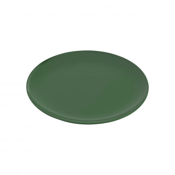 Round Plate Coupe - 250mm, Gelato, Green from Jab. Unbreakable, made out of Melamine and sold in boxes of 12. Hospitality quality at wholesale price with The Flying Fork!