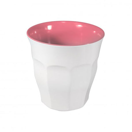 Tumbler - 90mm, 300ml, Sorbet, Watermelon-White Body from Jab. made out of Melamine and sold in boxes of 6. Hospitality quality at wholesale price with The Flying Fork!