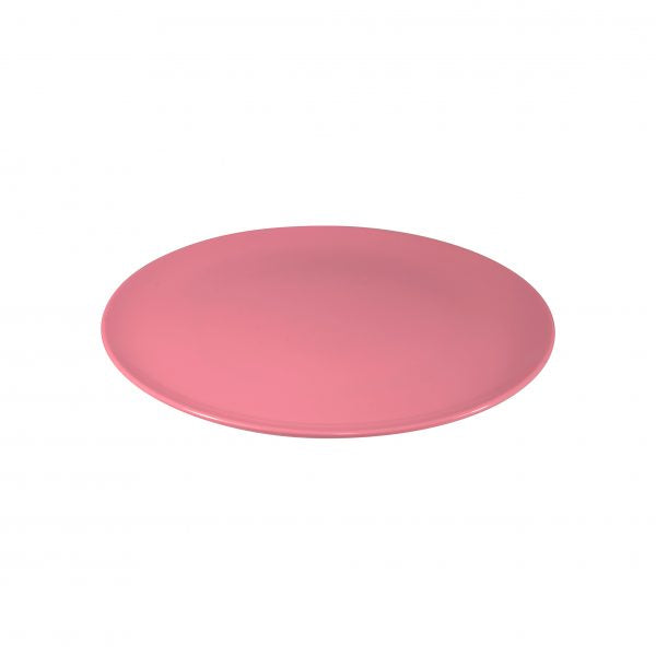 Round Plate Coupe - 250mm, Sorbet, Watermelon from Jab. Unbreakable, made out of Melamine and sold in boxes of 6. Hospitality quality at wholesale price with The Flying Fork!