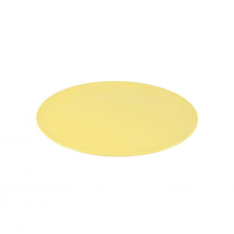 Round Plate Coupe - 250mm, Sorbet, Lemon from Jab. Unbreakable, made out of Melamine and sold in boxes of 6. Hospitality quality at wholesale price with The Flying Fork!