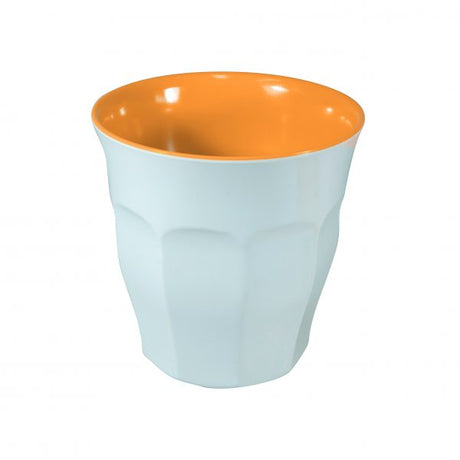 Tumbler - 90mm, 300ml, Sorbet, Mango-White Body from Jab. made out of Melamine and sold in boxes of 6. Hospitality quality at wholesale price with The Flying Fork!