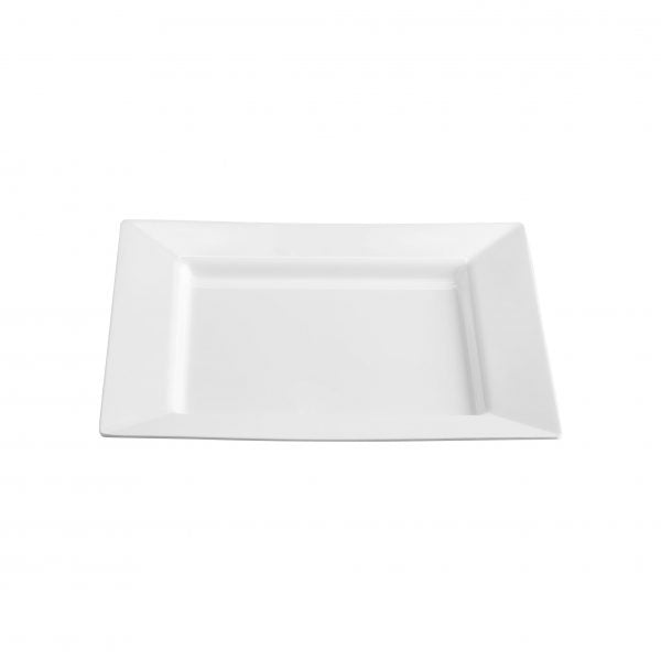 Square Plate w-Rim - 400mm, Jab from Superware. Unbreakable, made out of Melamine and sold in boxes of 10. Hospitality quality at wholesale price with The Flying Fork!
