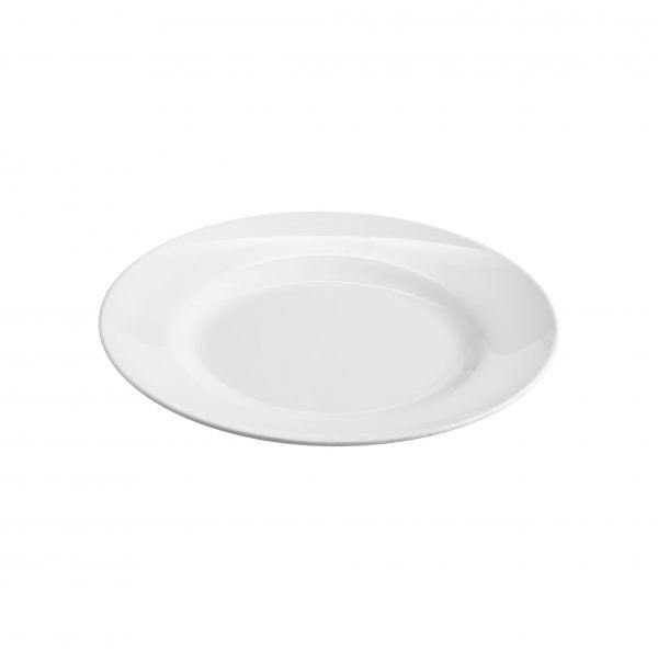 Round Raised Rim Plate - 200mm, Jab from Superware. Unbreakable, made out of Melamine and sold in boxes of 12. Hospitality quality at wholesale price with The Flying Fork!