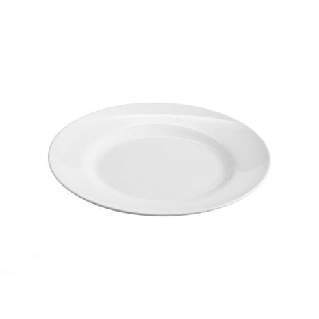 Round Raised Rim Plate - 200mm, Jab from Superware. Unbreakable, made out of Melamine and sold in boxes of 12. Hospitality quality at wholesale price with The Flying Fork!