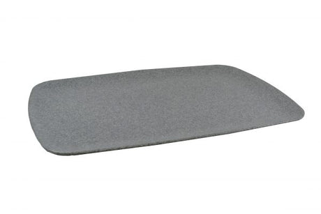 Rectangular Tray Coupe (20187) - 485x355x30mm, Concrete Matt from Jab. made out of Melamine and sold in boxes of 1. Hospitality quality at wholesale price with The Flying Fork!
