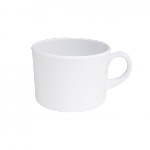 Coffee-Tea Cup (20156) - 250mL, White from Superware. made out of Melamine and sold in boxes of 6. Hospitality quality at wholesale price with The Flying Fork!