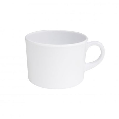 Coffee-Tea Cup (20156) - 250mL, White from Superware. made out of Melamine and sold in boxes of 6. Hospitality quality at wholesale price with The Flying Fork!
