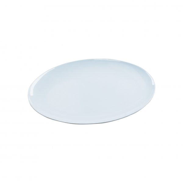 Melamine Coupe Oval Platter - 410mm, White from Superware. made out of Melamine and sold in boxes of 6. Hospitality quality at wholesale price with The Flying Fork!
