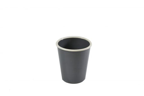 Tumbler - 80x90mm, Vintage Grey with White Rim from Jab. made out of Melamine and sold in boxes of 6. Hospitality quality at wholesale price with The Flying Fork!