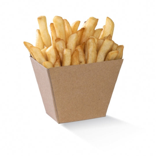 Chip box - 70 x 45 x 90mm - FSC Mix - kraft - Carton of 500 units