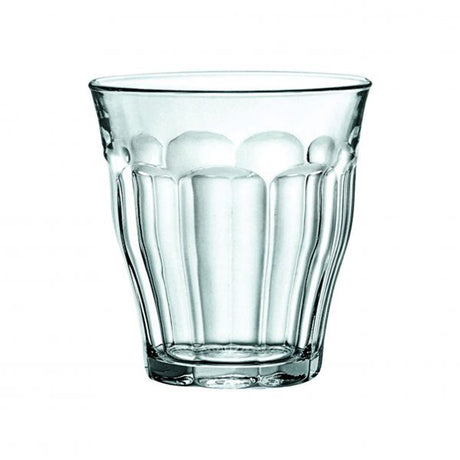 Tumbler - 250ml, Picardie from Duralex. made out of Toughened Glass and sold in boxes of 72. Hospitality quality at wholesale price with The Flying Fork!
