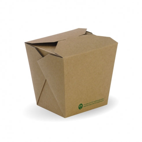 780ml (26oz) noodle box - Box of 500 from BioPak. Compostable, made out of FSC�� certified paper and sold in boxes of 1. Hospitality quality at wholesale price with The Flying Fork!