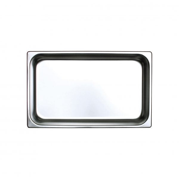 Steam Pan - Size 1-1, 100mm from Chef Inox. made out of Stainless Steel and sold in boxes of 6. Hospitality quality at wholesale price with The Flying Fork!