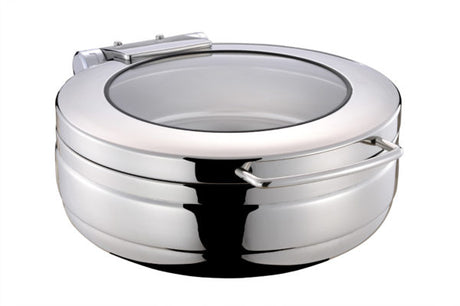 Round Small Induction Chafer from Chef Inox. made out of Stainless Steel and sold in boxes of 1. Hospitality quality at wholesale price with The Flying Fork!